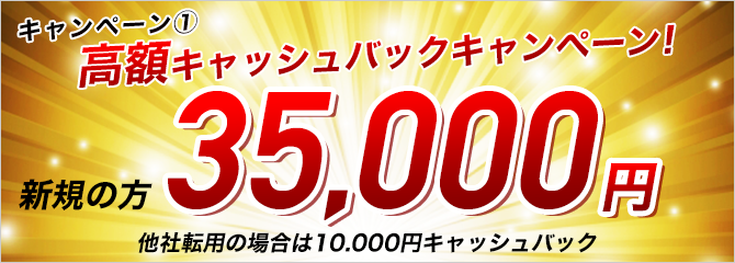 BIGLOBE光(NEXT)特典１：35,000円キャッシュバック